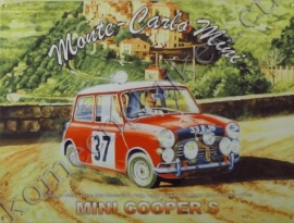 wandplaat Mini rally Monte-Carlo 30-40 cm