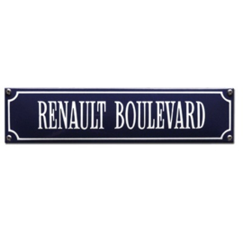 emaille straatnaambord renault boulevard