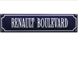 emaille straatnaambord renault boulevard