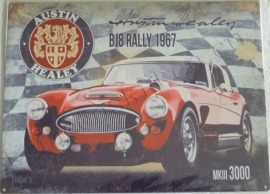 metalen wandplaat austin healey bj8 rally 30-40 cm