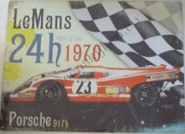 blikken bord le mans porsche 30-40 cm