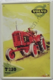 metalen ansichtkaart volvo tractor 10-14 cm