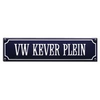 emaille straatnaambord VW kever plein