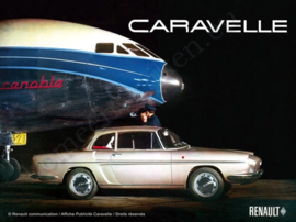 metalen reclamebord renault caravelle 30-40 cm