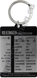 metalen sleutelhanger Volkswagen parking only