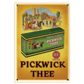 metalen wandplaat Pickwick thee 30x40 cm