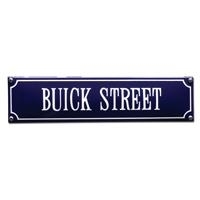 emaille straatnaambord buick street