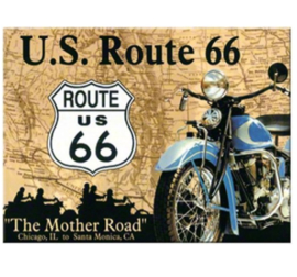 koelkast magneet route 66 harley