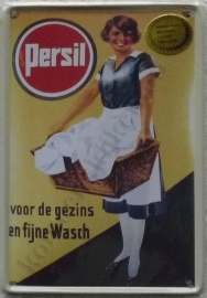 metalen ansichtkaart persil wasmand 10-14 cm