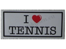 sticker I love tennis