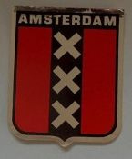 sticker stad amsterdam 6,2 bij 7,5 cm