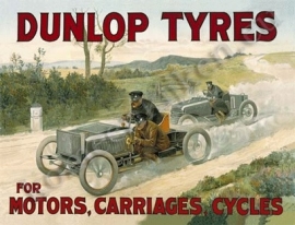 blikken reclamebord Dunlop tyres 30-40 cm
