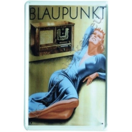 metalen ansichtkaart blaupunkt radio 10-14 cm