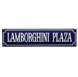 emaille straatnaambord lamborghini plaza