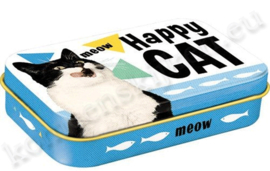 blikken doosje Pet Treat Box Happy Cat NA82204