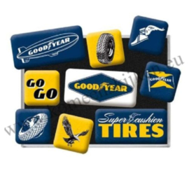 magneet set Goodyear logo's