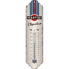 metalen thermometer Martini L'Aperitivo Racing Stripes