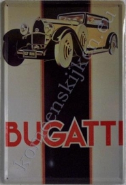 metalen reclamebord bugatti 20-30 cm