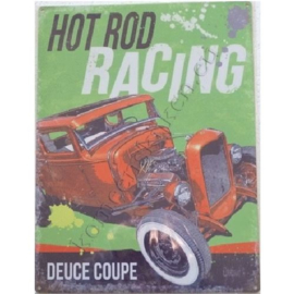 wandplaat hot rod racing 30-40 cm