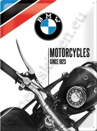 blikken wandbord bmw since 1923 30-40 CM..