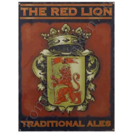 ijzeren wandplaat the red lion 30-40 cm