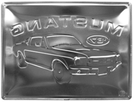 Metalen wandplaat Ford Mustang 1967 30x40 cm