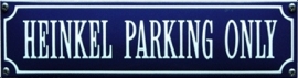 emaille straatnaambord heinkel parking only
