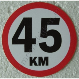 sticker 45 km 7,5 cm
