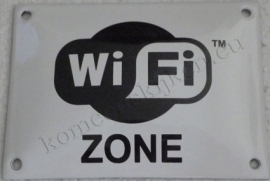 emaille bord wifi zone