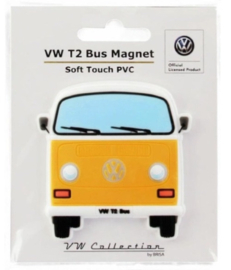 magneet VW T2 bus rubber oranje