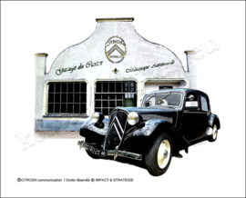 metal sign citroen garage traction 15-20 cm