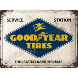 metalen reclamebord Good Year tires logo 30-40 cm