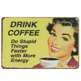koelkastmagneet Drink coffee