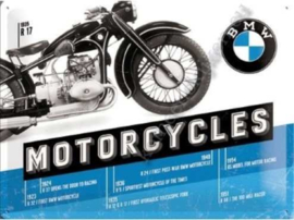 metalen wandbord BMW R17 timeline 30-40 cm