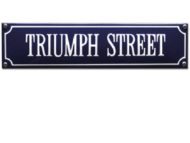 emaille straatnaambord triumph street