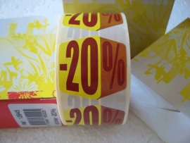 retif sticker rol 500 stuks -20%