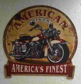 metalen bord American rider 30 cm rond