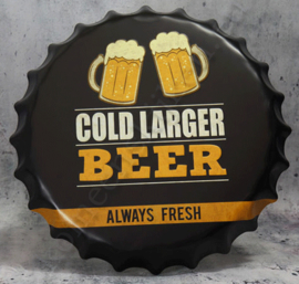 blikken kroonkurk cold larger beer (bier) 40 cm
