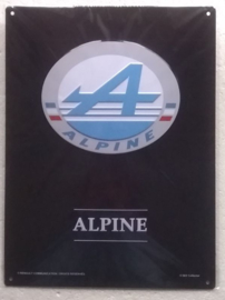 metalen wandplaat Alpine logo 30x40 cm