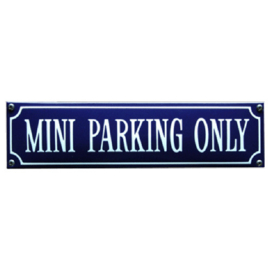 emaille straatnaambord mini parking only