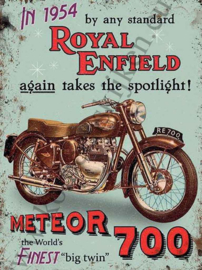 metalen wandplaat Royal Enfield Meteor 30x40 cm