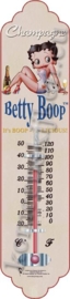 blikken thermometer Betty Boop zittend