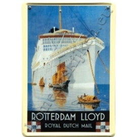 metalen wandplaat Rotterdam Lloyd dempo 20-30 cm