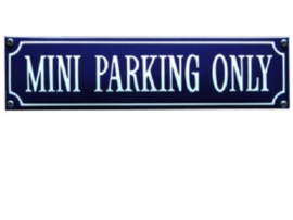emaille straatnaambord mini parking only