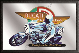 Spiegel Ducati meccanica met motorfiets
