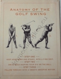wandplaat the golf swing 30-40 cm