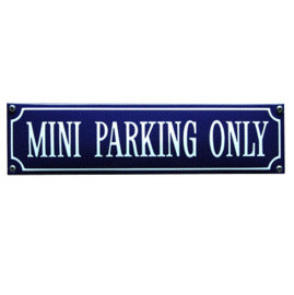 emaille straatnaambord mini parking only