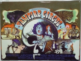 metalen affiche film vampire's circus 30-40 cm