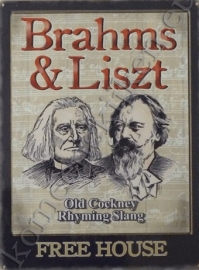 wandplaat brahms and liszt 30-40 cm