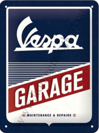 blikken muurbord Vespa garage 15x20 cm